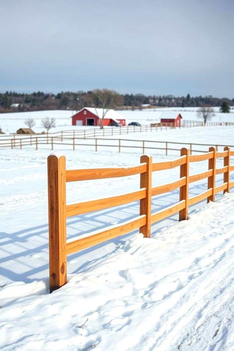 Snow Fencing - 25 Farm Fence Ideas
