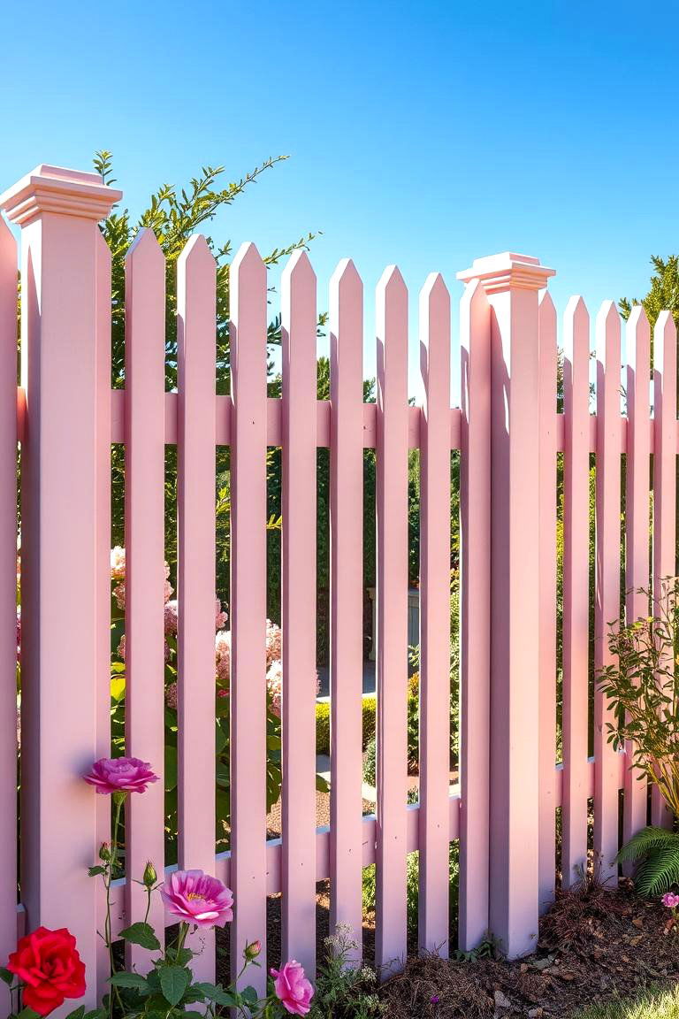 Soft Blush Pink for a Delicate and Romantic Touch - 25 Fence Paint Colours