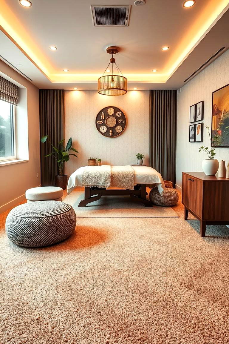 Soft Flooring Options - 25 Massage Room Setup Ideas