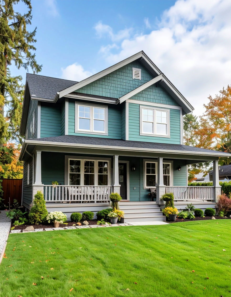 Soft Gray Trim for a Subtle Contrast
