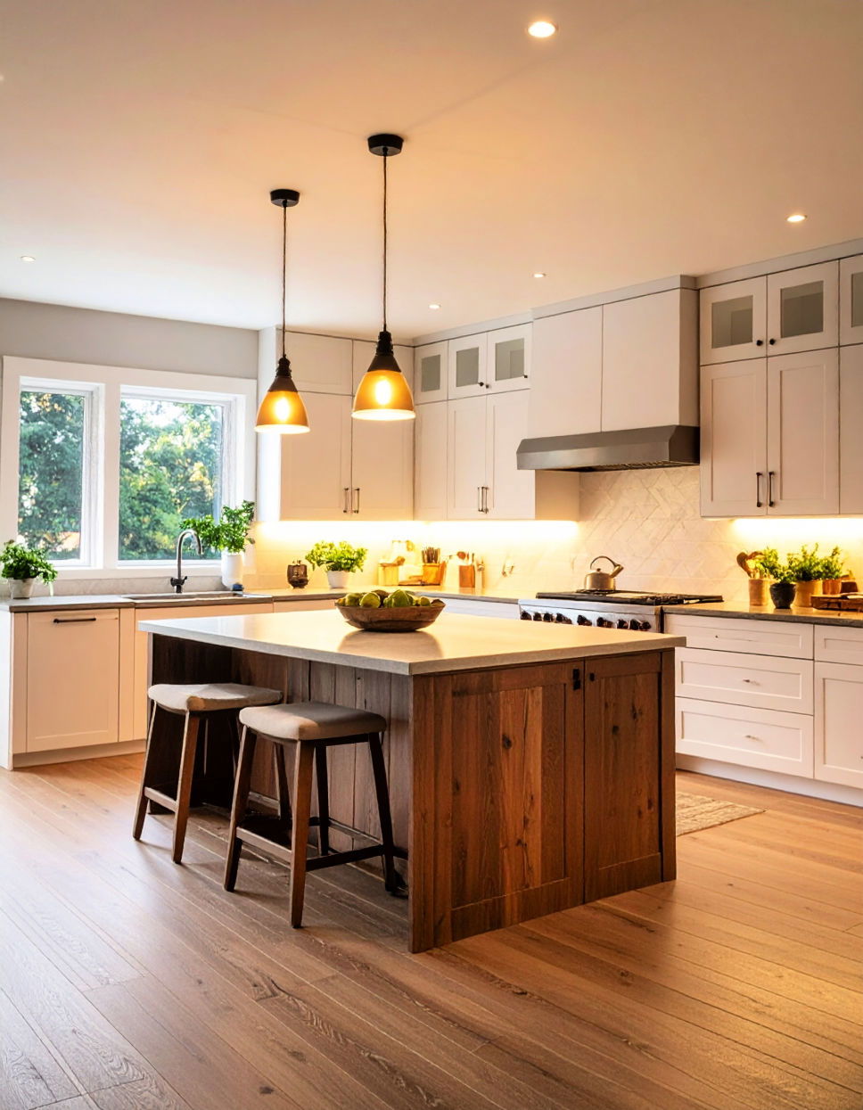 Soft Lighting for a Cozy Ambiance Transitional Kitchen Ideas