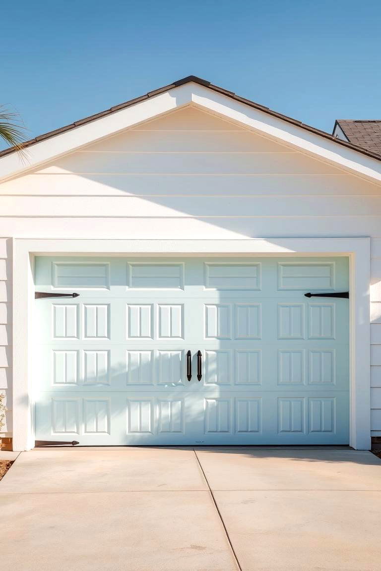 Soft Pastels for a Subtle Inviting Feel - 25 Garage Door Paint Ideas