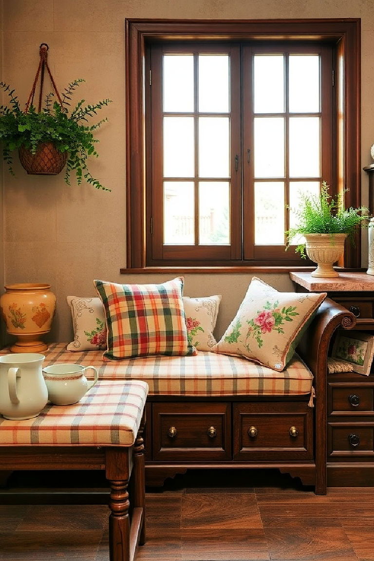 Soft Plump Cushions for Comfort Tuscan Kitchen Design Ideas