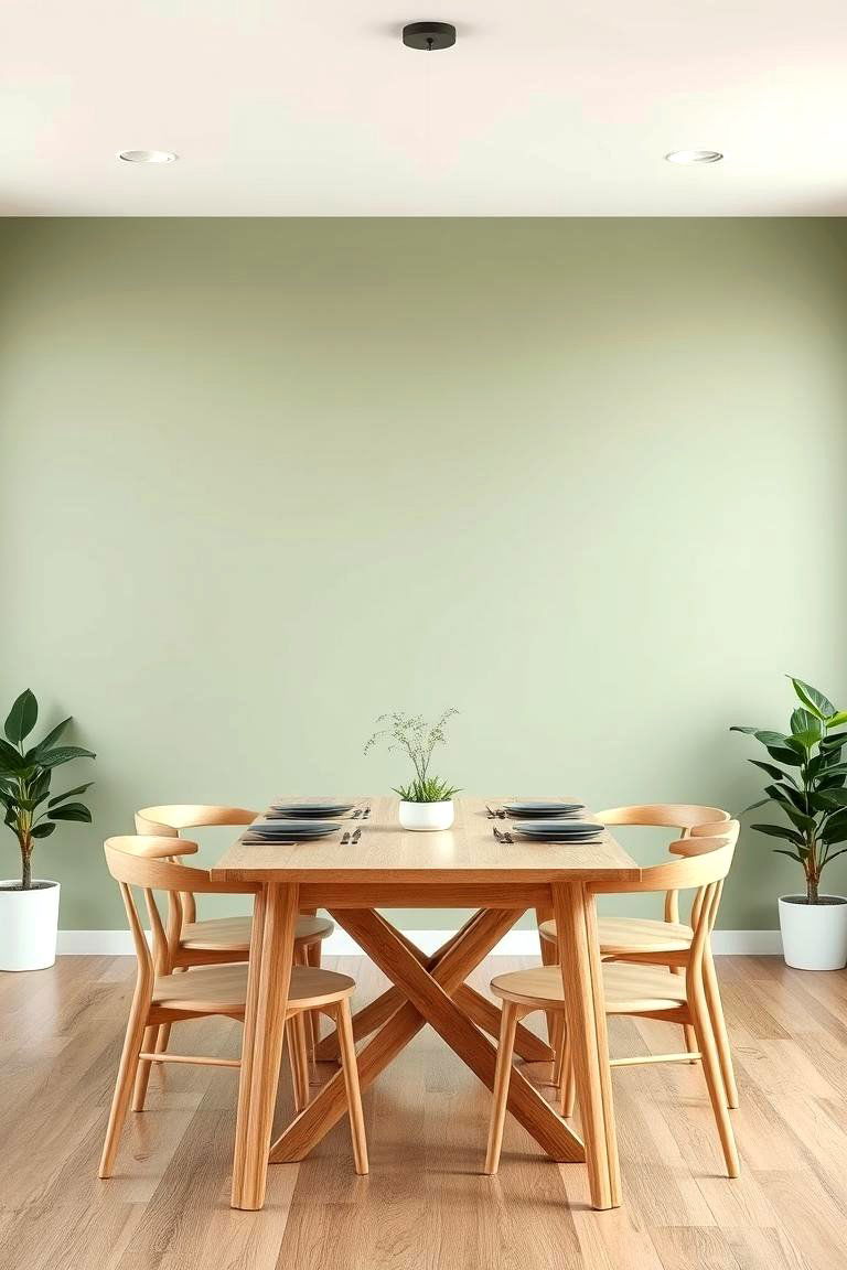 Soft Sage Green Walls for a Calming Atmosphere