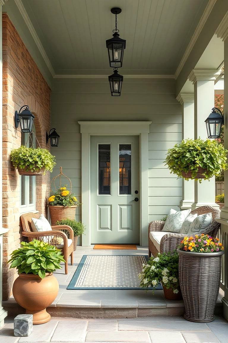Soft Sage to Create a Soothing Ambiance - 25 Porch Paint Colors