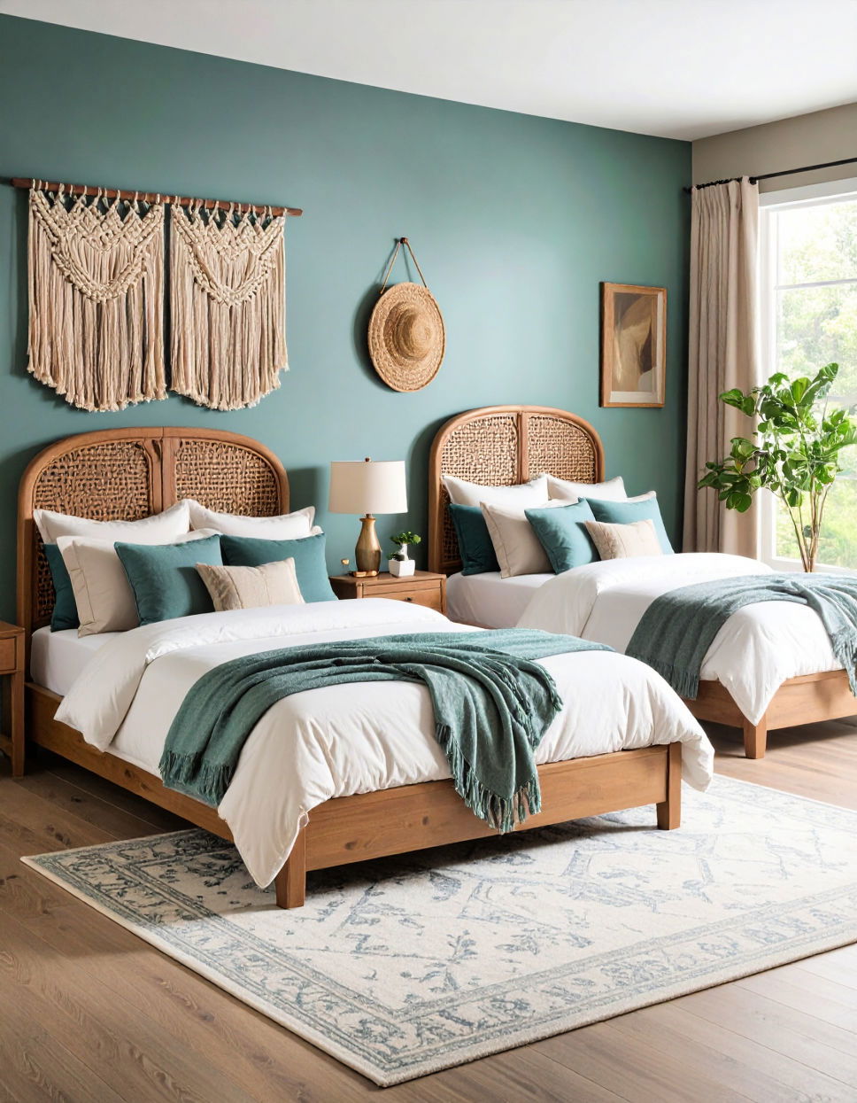 Soft Textures for a Cozy Atmosphere Twin Bedroom Ideas