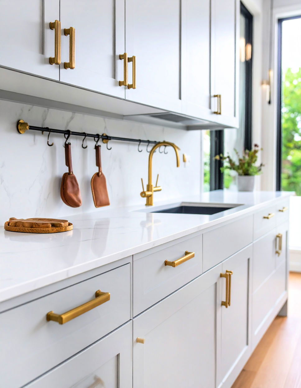 Soft Touch Hardware for a Polished Look Transitional Kitchen Ideas