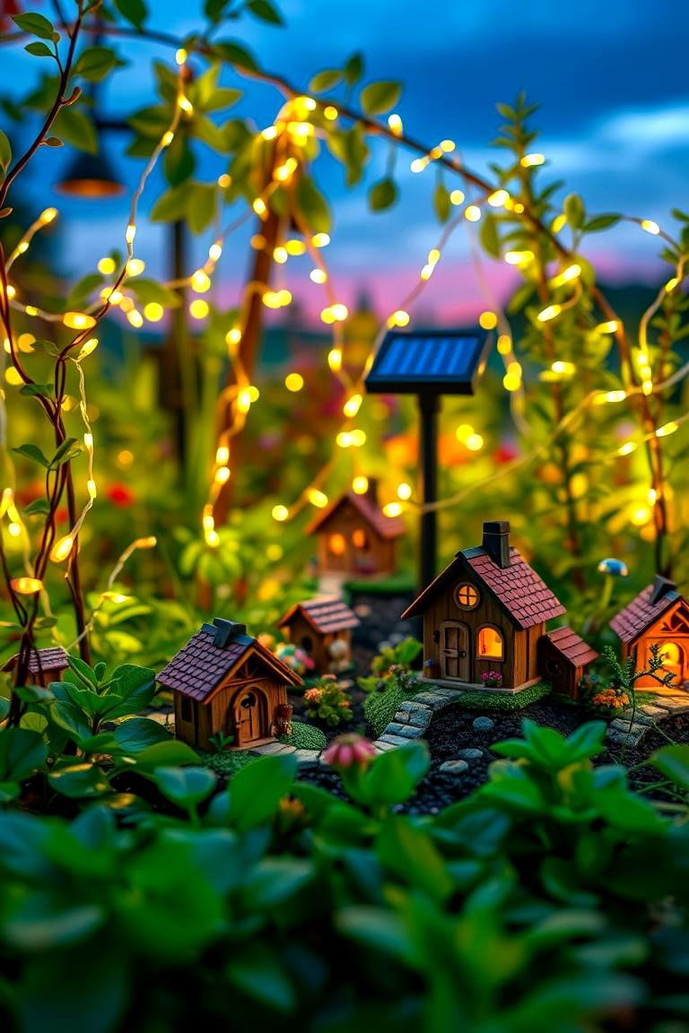 Solar Powered Fairy Garden - 25 Fairy Garden Container Ideas