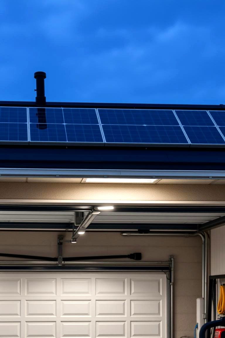 Solar Powered Garage Lights for Eco Friendly Illumination - 25 Garage Lighting Ideas