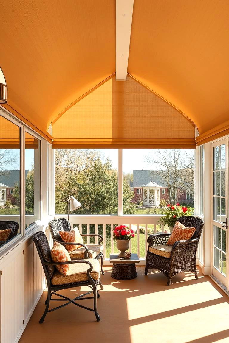 Solar Shades to Control Sunlight - 25 Three Season Porch Ideas
