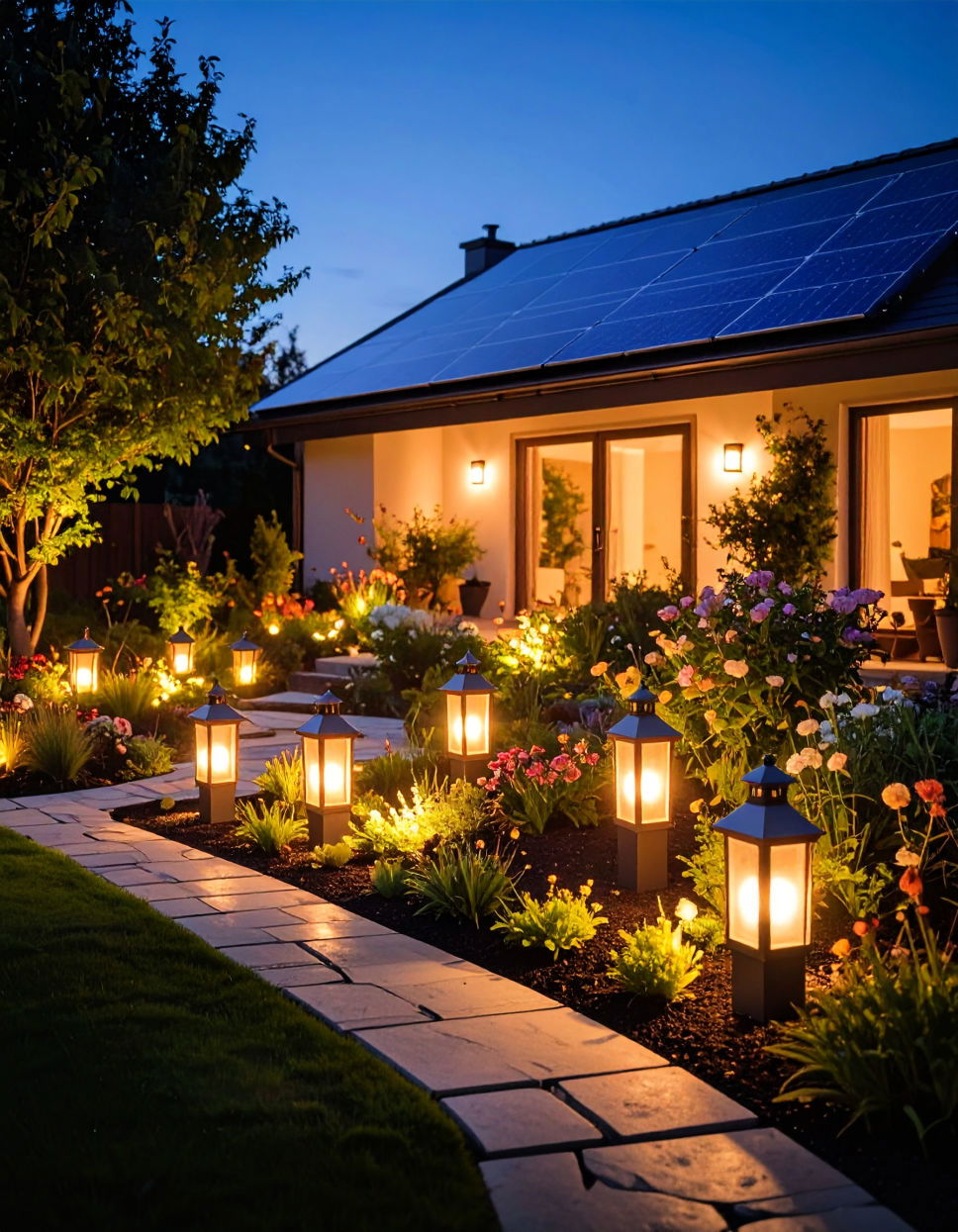 Solar powered Garden Lights Design