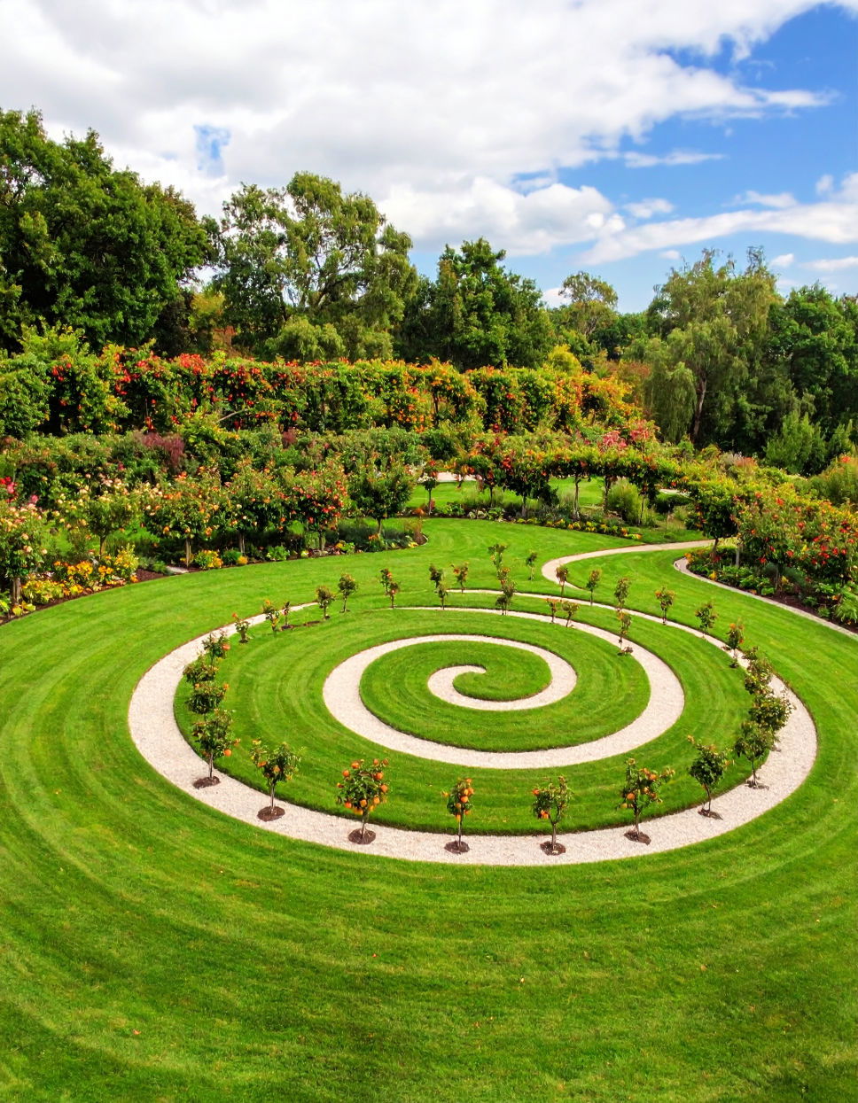 Spiral Garden with Fruit Trees