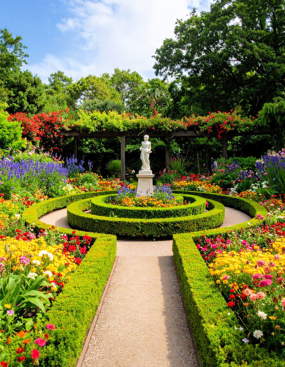 Spiral Garden with a Central Focal Point