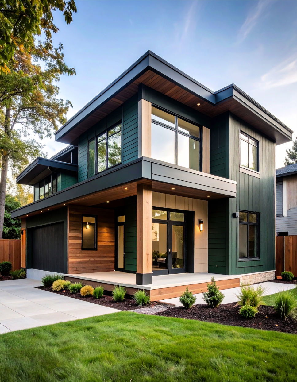 Staggered Two Tone Siding Panels Two tone Siding Designs