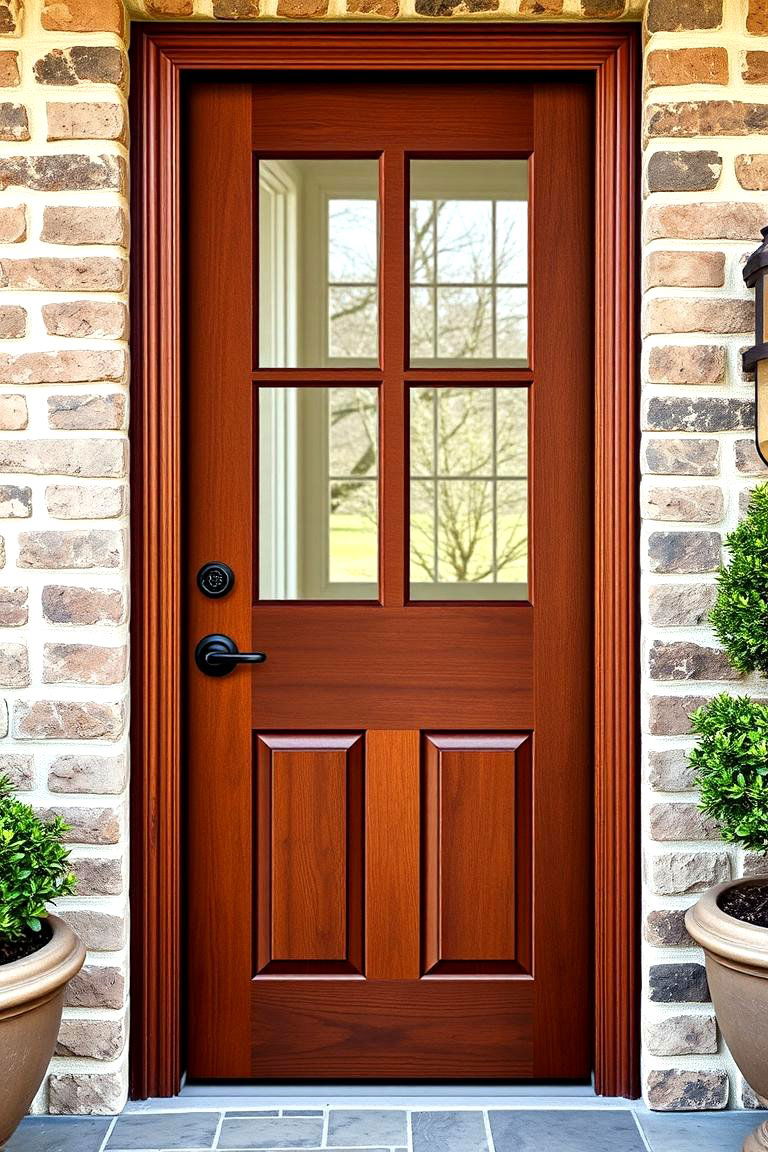 Stained Dutch Doors for Unique Functionality and Charm - 25 Stained Front Door Ideas