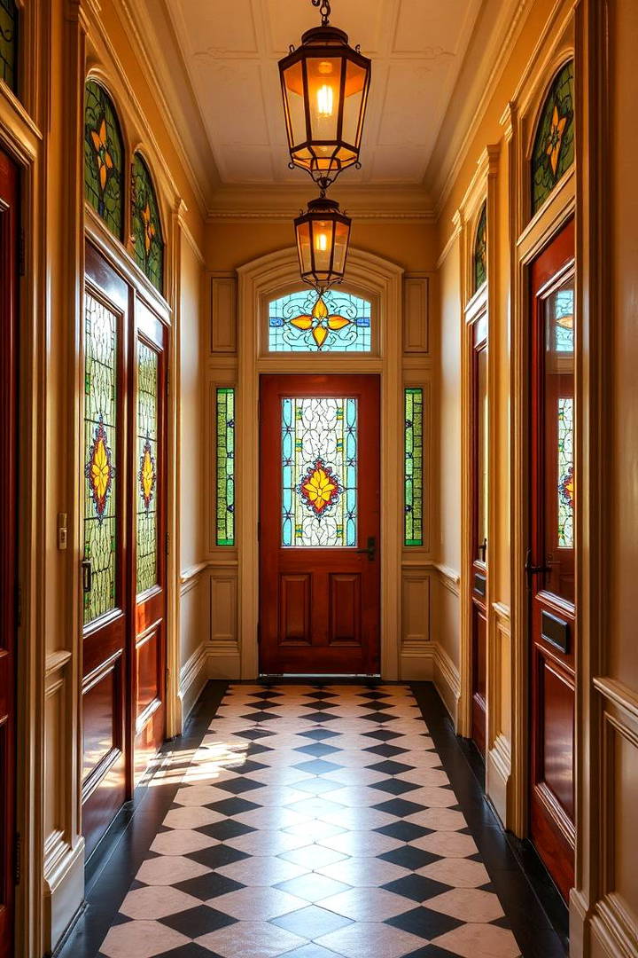 Stained Glass Windows - 25 Victorian Hallway Ideas