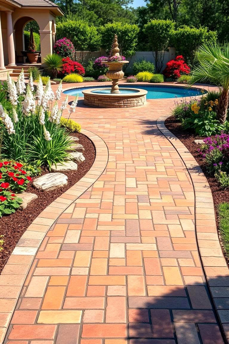 Stamped Concrete for Customized Patterns - 25 Pool Walkway Ideas