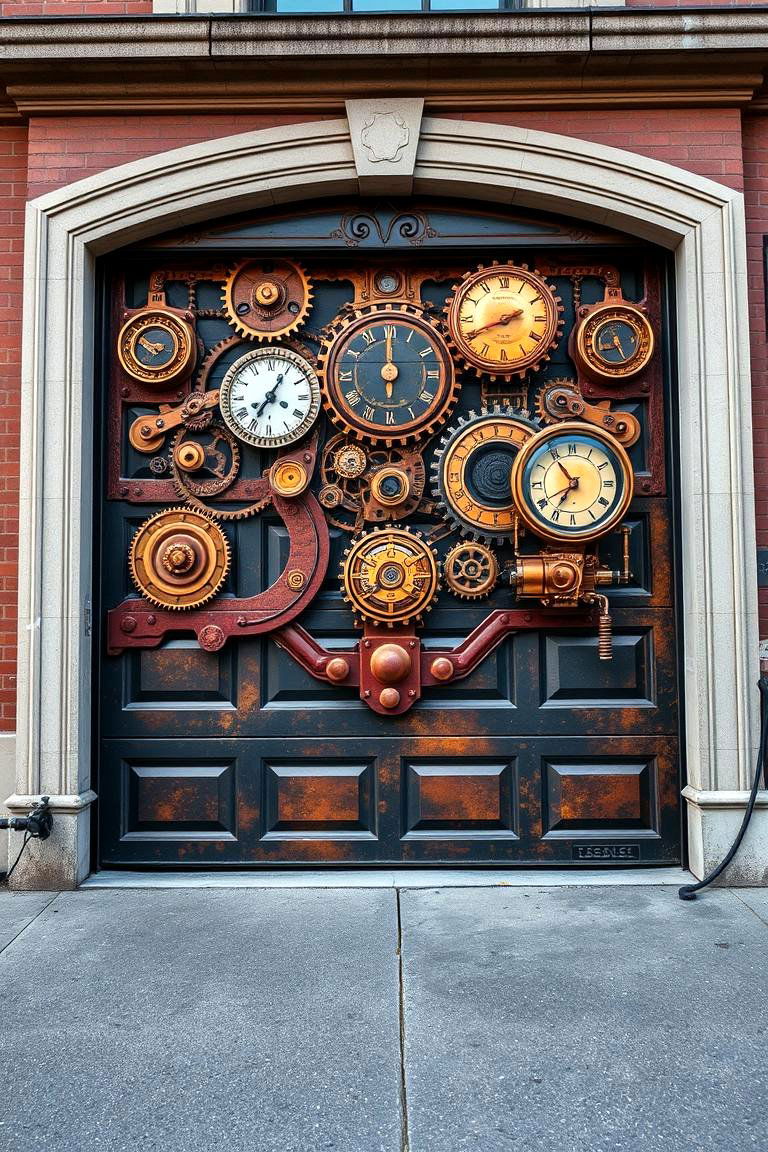 Steampunk Inspired Murals - 25 Garage Door Murals