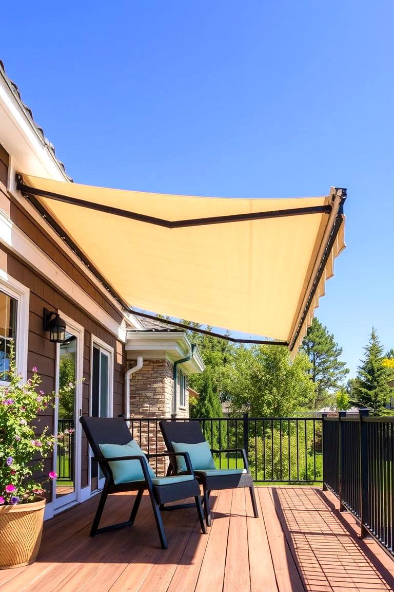 Steel Framed Awnings for Maximum Durability - 25 Deck Awning Ideas