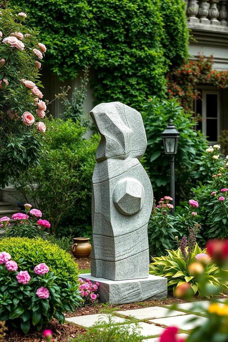 Stone Sculptures - 25 Garden Art Ideas