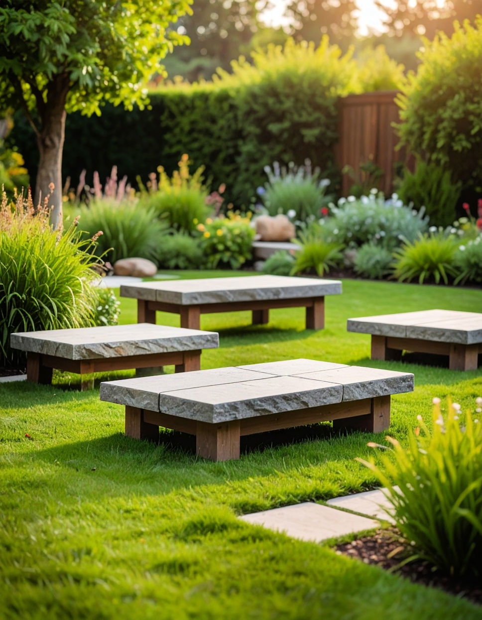 Stone Slab Seating Idea