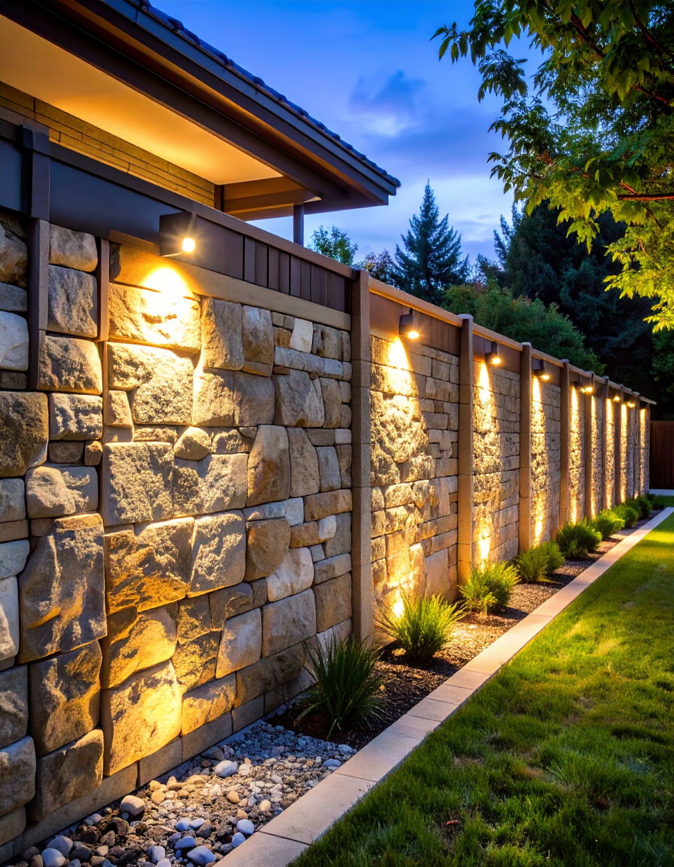 Stone Wall Fence
