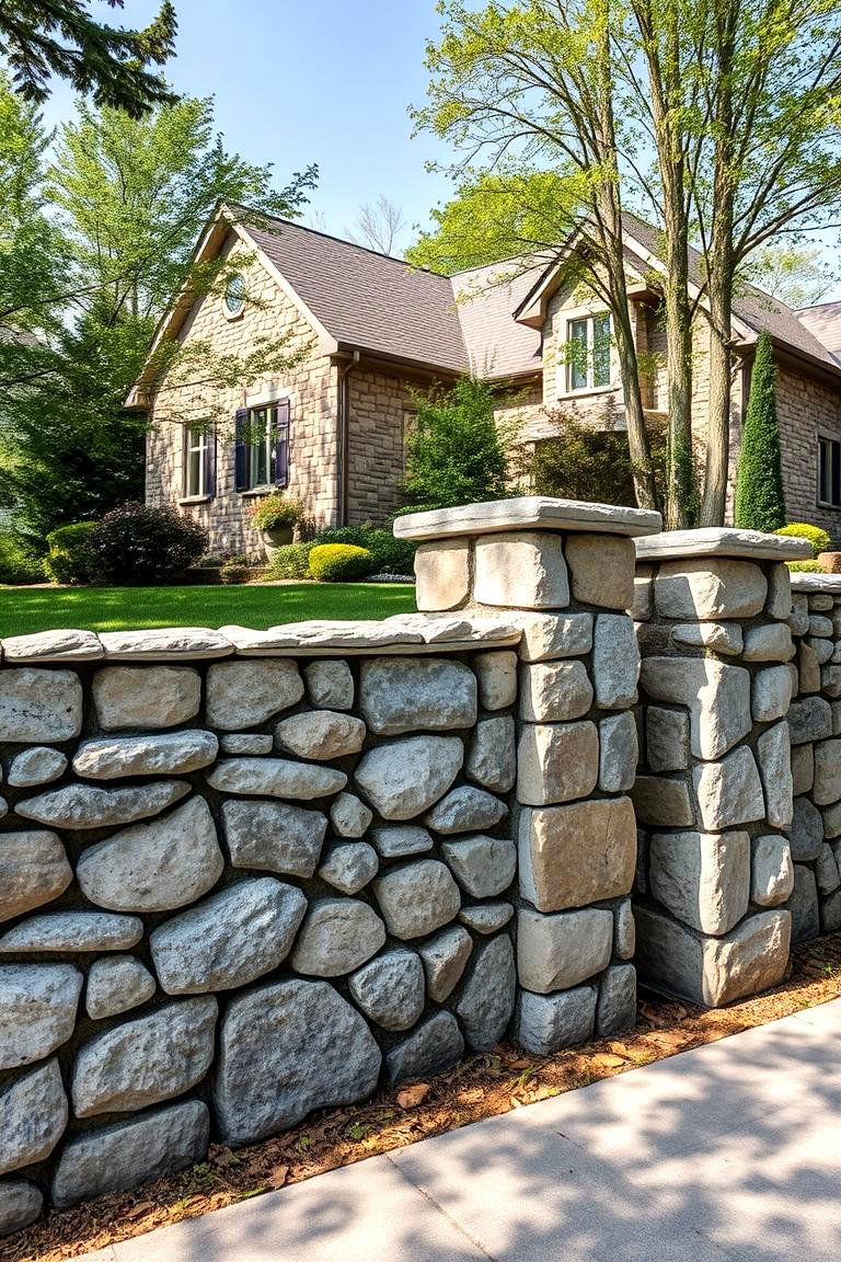 Stone Walls for Timeless Grandeur - 25 Types of Fences