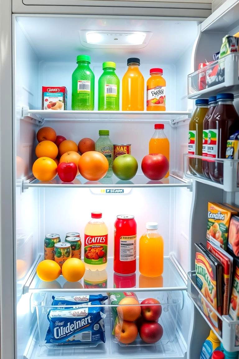 Store Items at Eye Level - 25 Fridge Organization Ideas