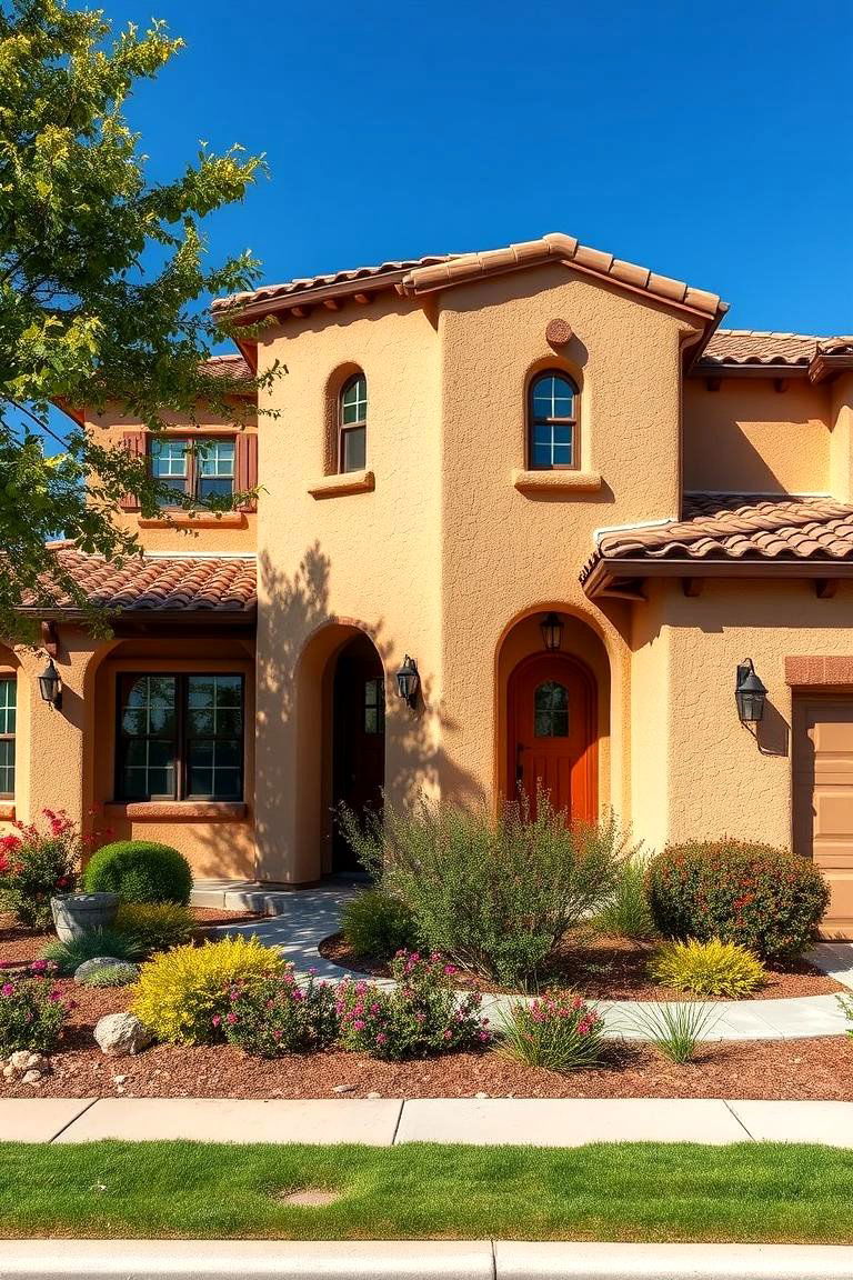 Stucco Siding for Southwestern Charm - 25 Exterior House Siding Ideas