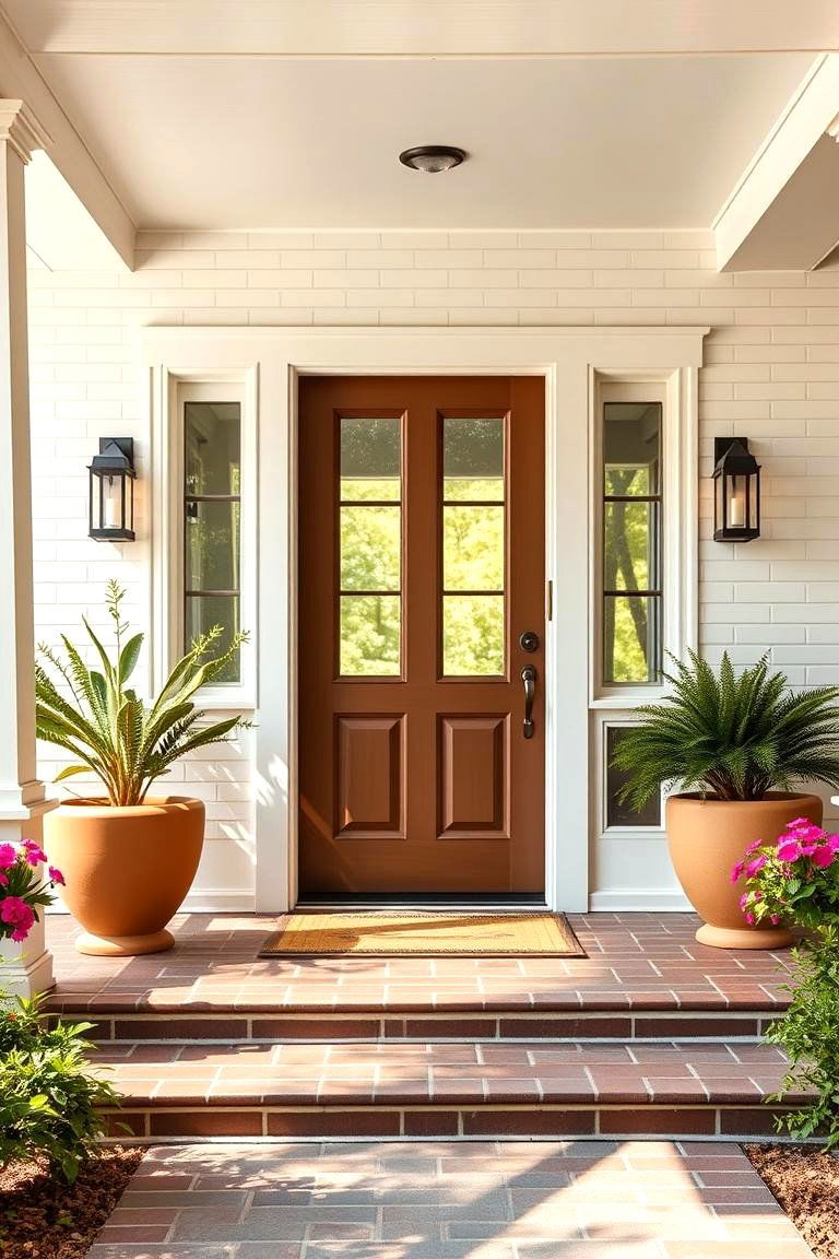 Subway Tile Borders for Subtle Elegance - 25 Front Porch Tile Ideas