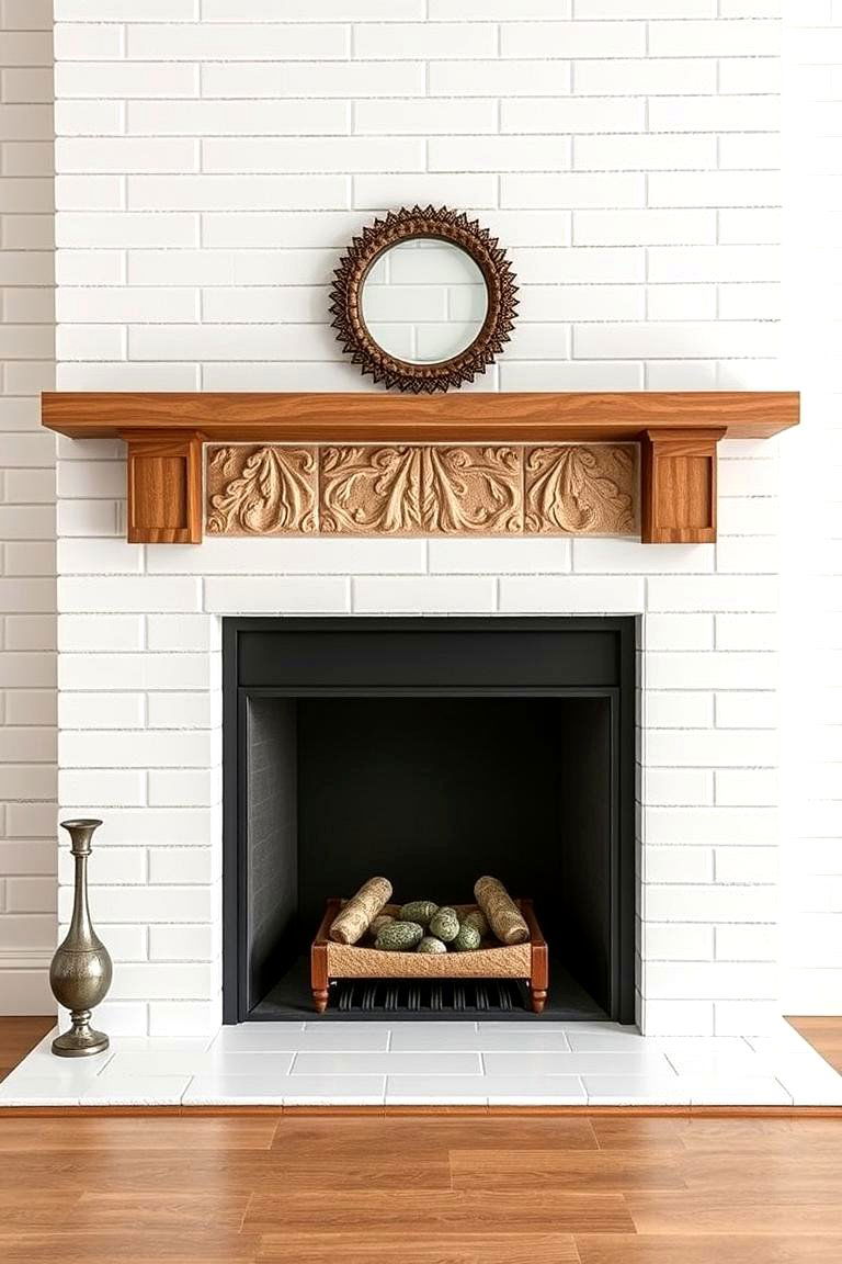 Subway Tiles for Classic Elegance - 25 Fireplace Tile Ideas