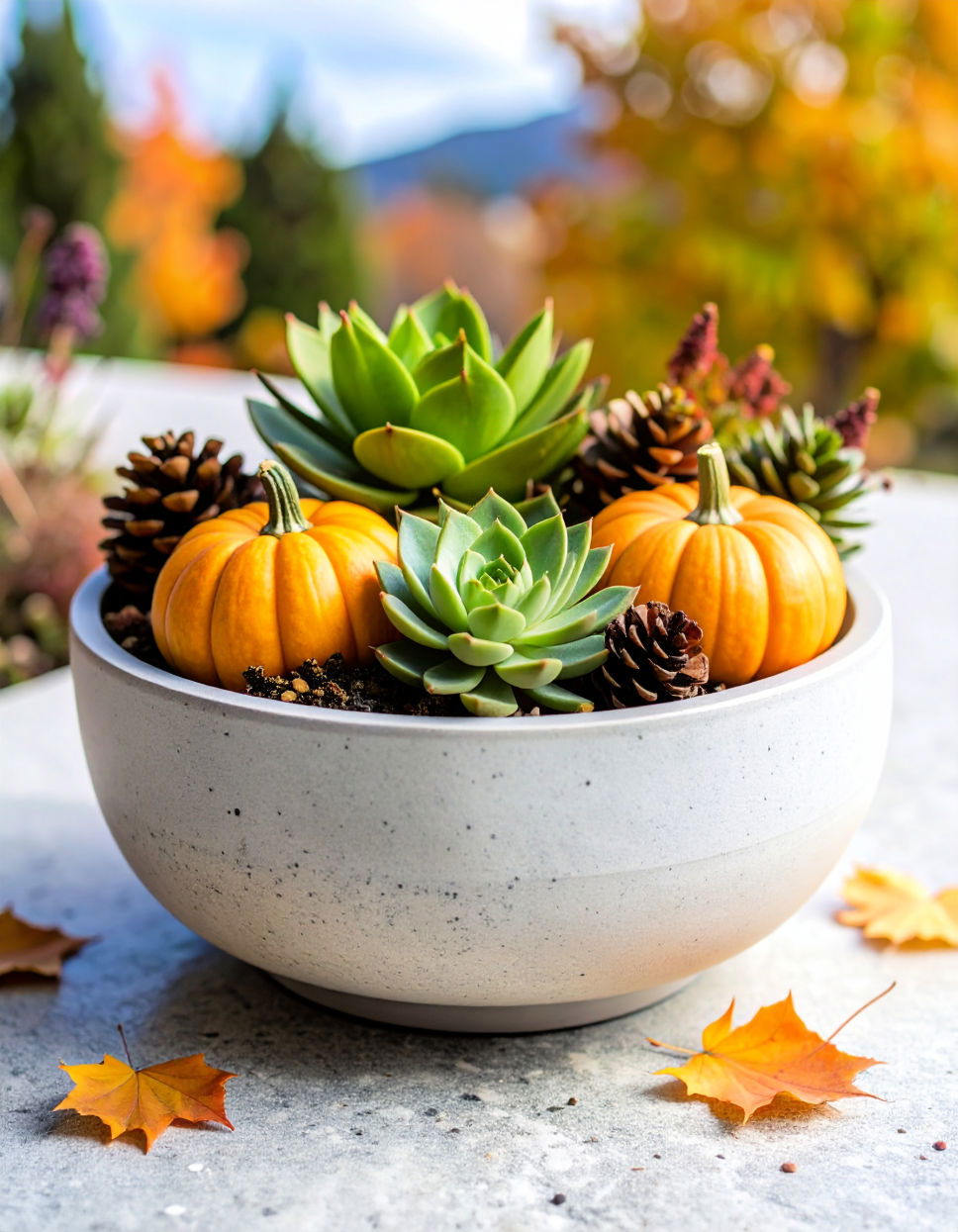 Succulent Fall Planter