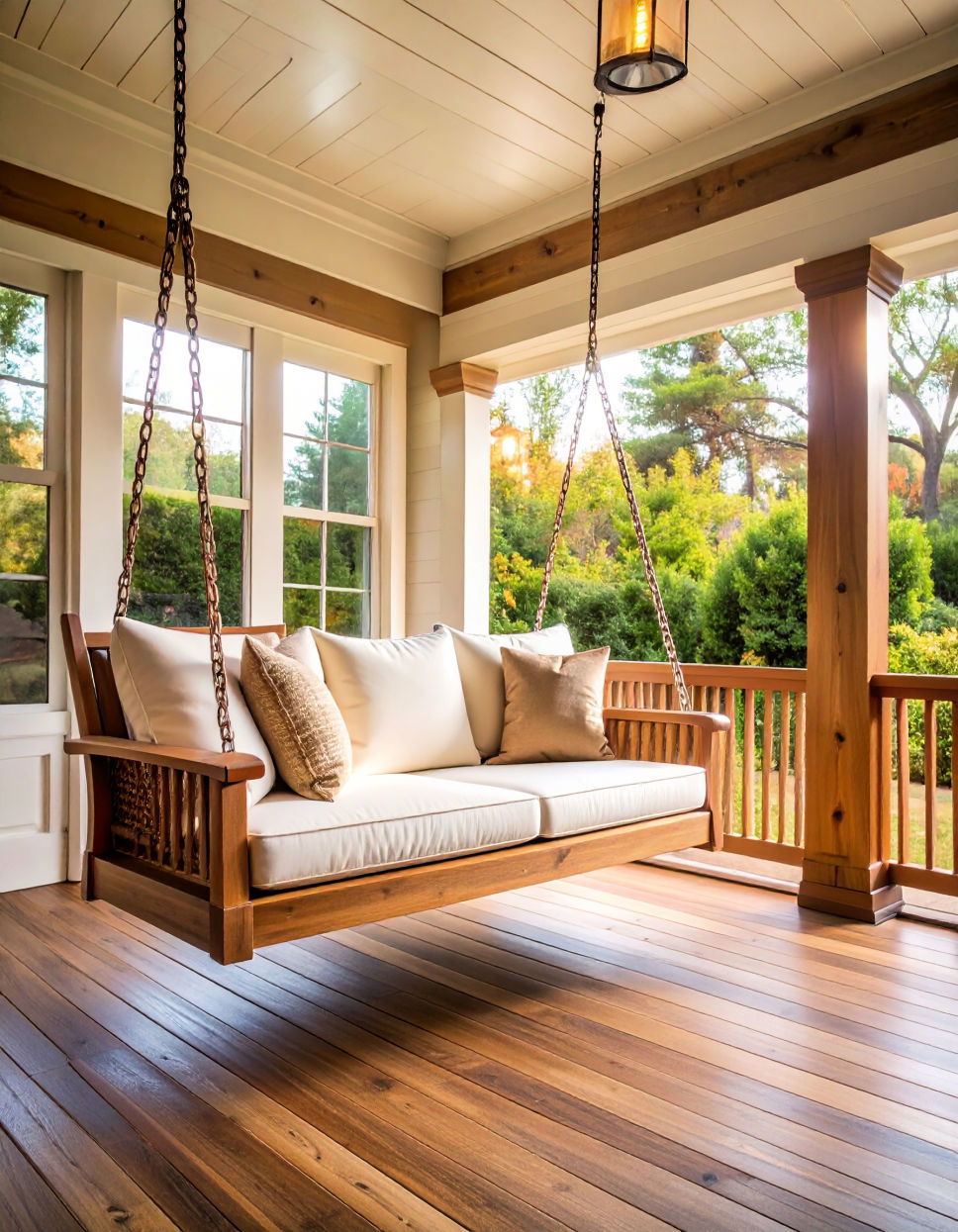 Swing with a Reclining Backrest