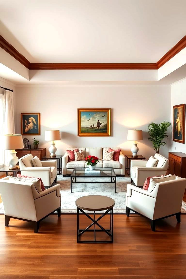 Symmetry for a Balanced Look - 25 Traditional Living Room Ideas