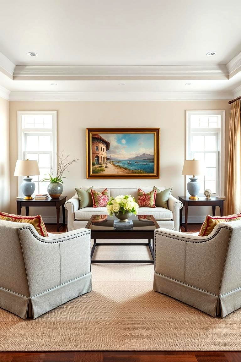 Symmetry in Furniture Placement - 25 Traditional Interior Design Ideas