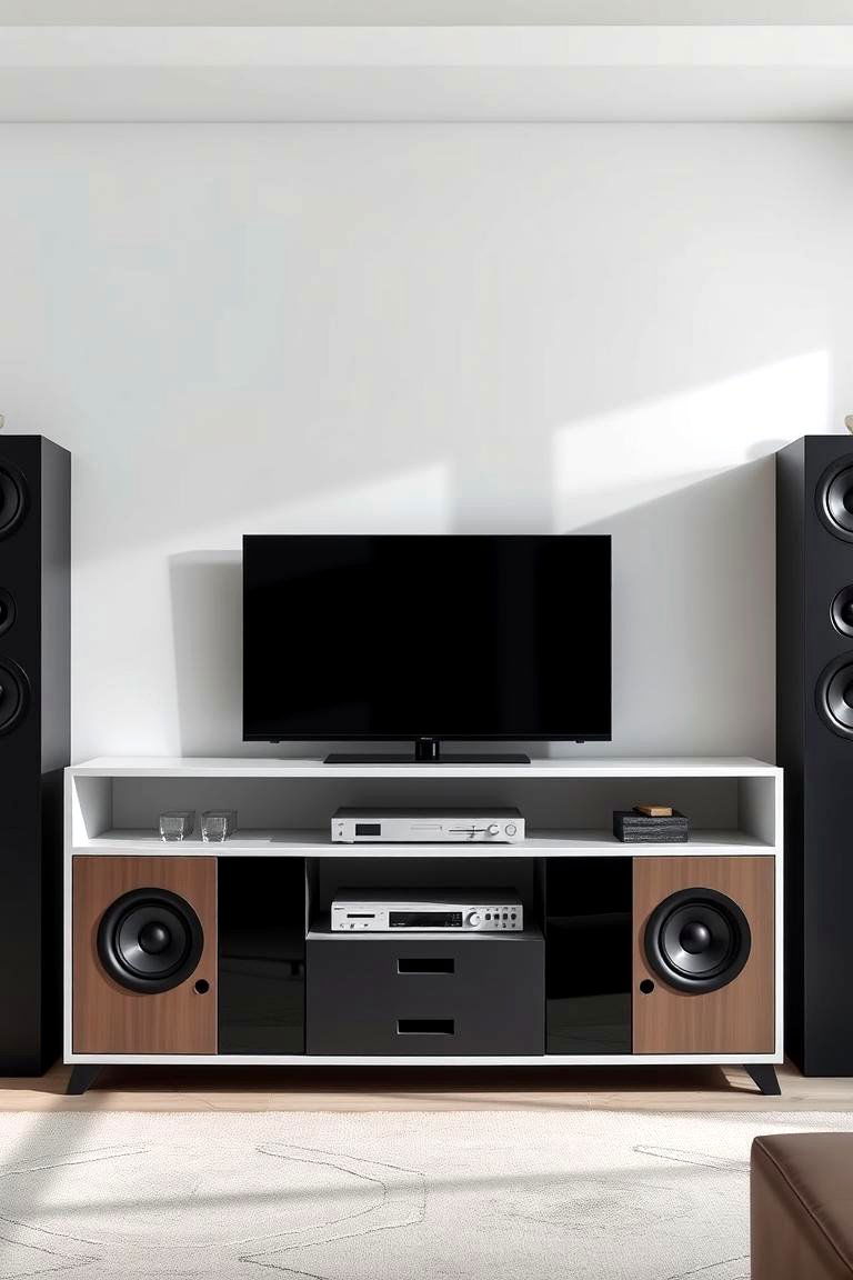 TV Stand with Built in Speakers - 25 Tv Stand Ideas