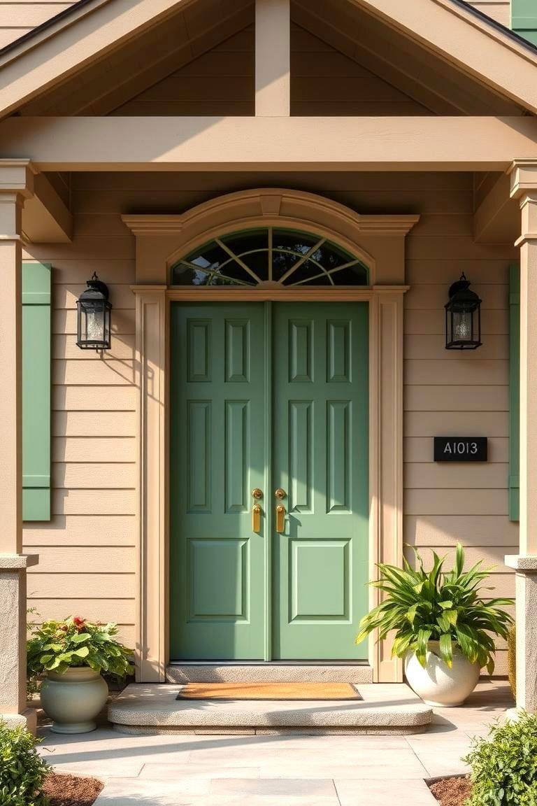 Taupe and Sage Green for Serenity