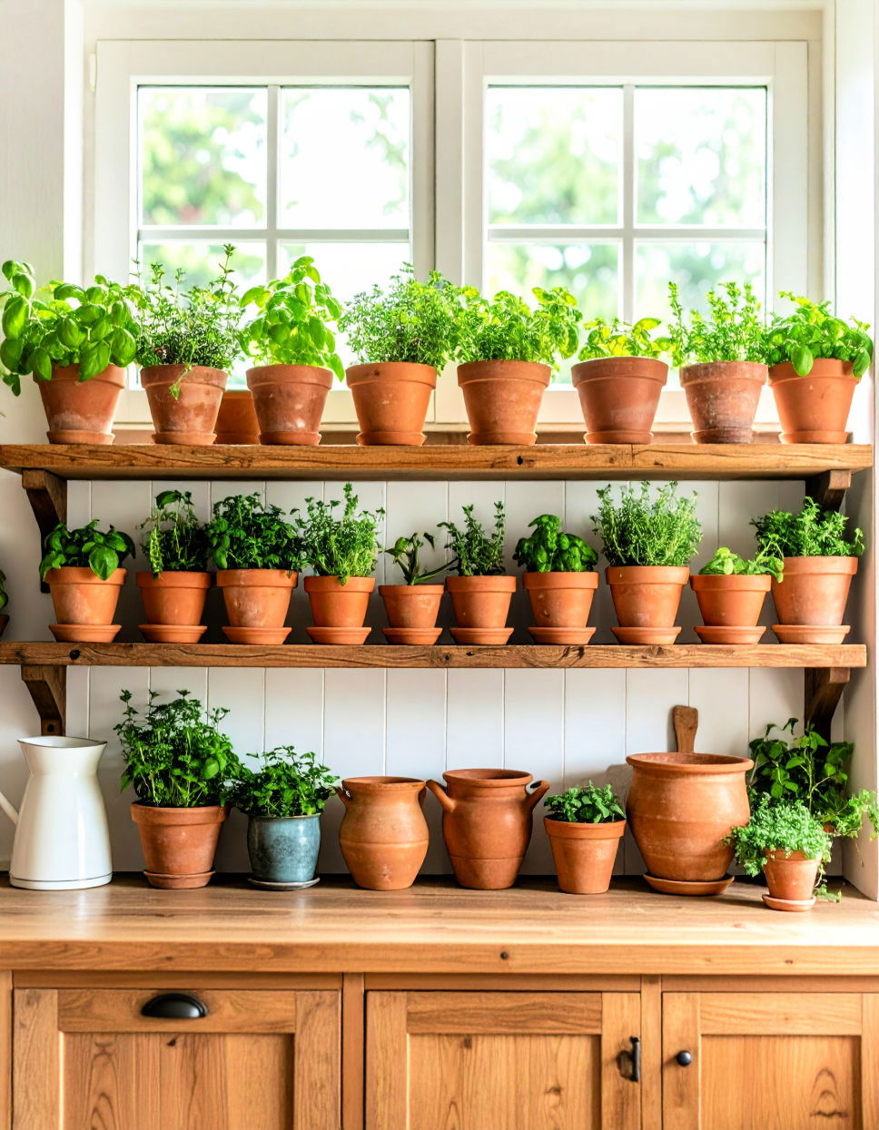 Terra Cotta Pots for Herbs Idea