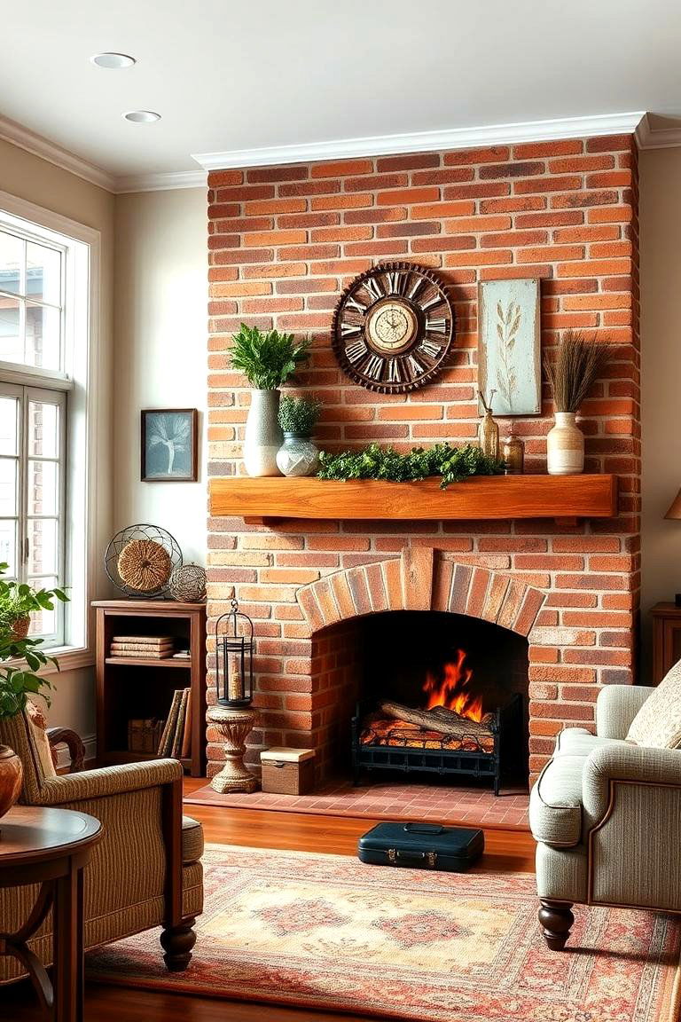 The Classic Brick Fireplace for Enduring Charm - 25 Traditional Fireplaces
