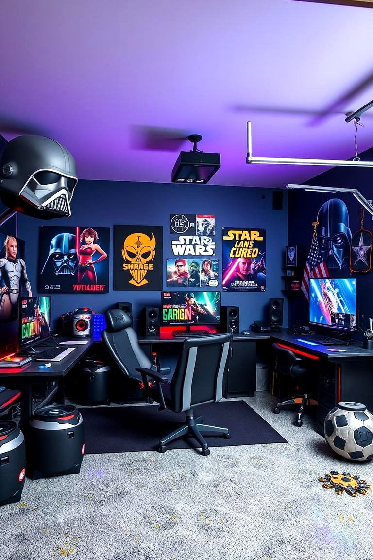Themed Gaming Zones - 25 Garage Game Room Ideas