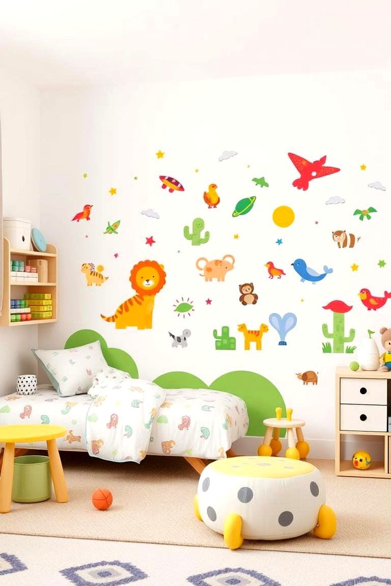 Themed Wall Decals to Spark Imagination - 25 Toddler Room Ideas