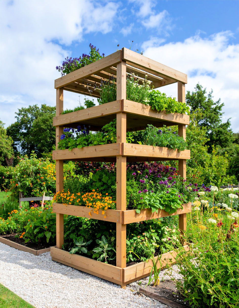 Tiered Vegetable Garden for Better Harvests Tiered Garden Ideas