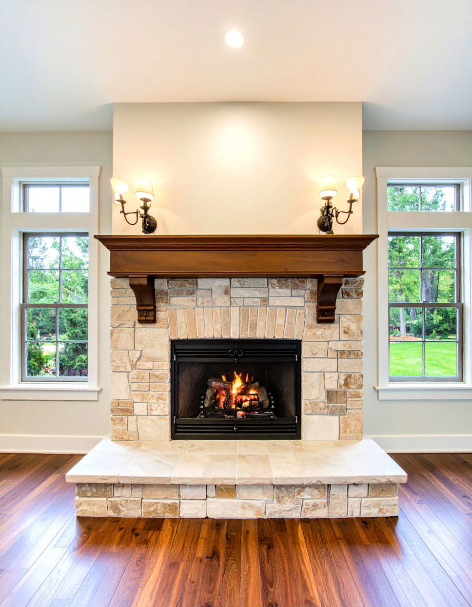 Tiled Hearth for a Pop of Texture