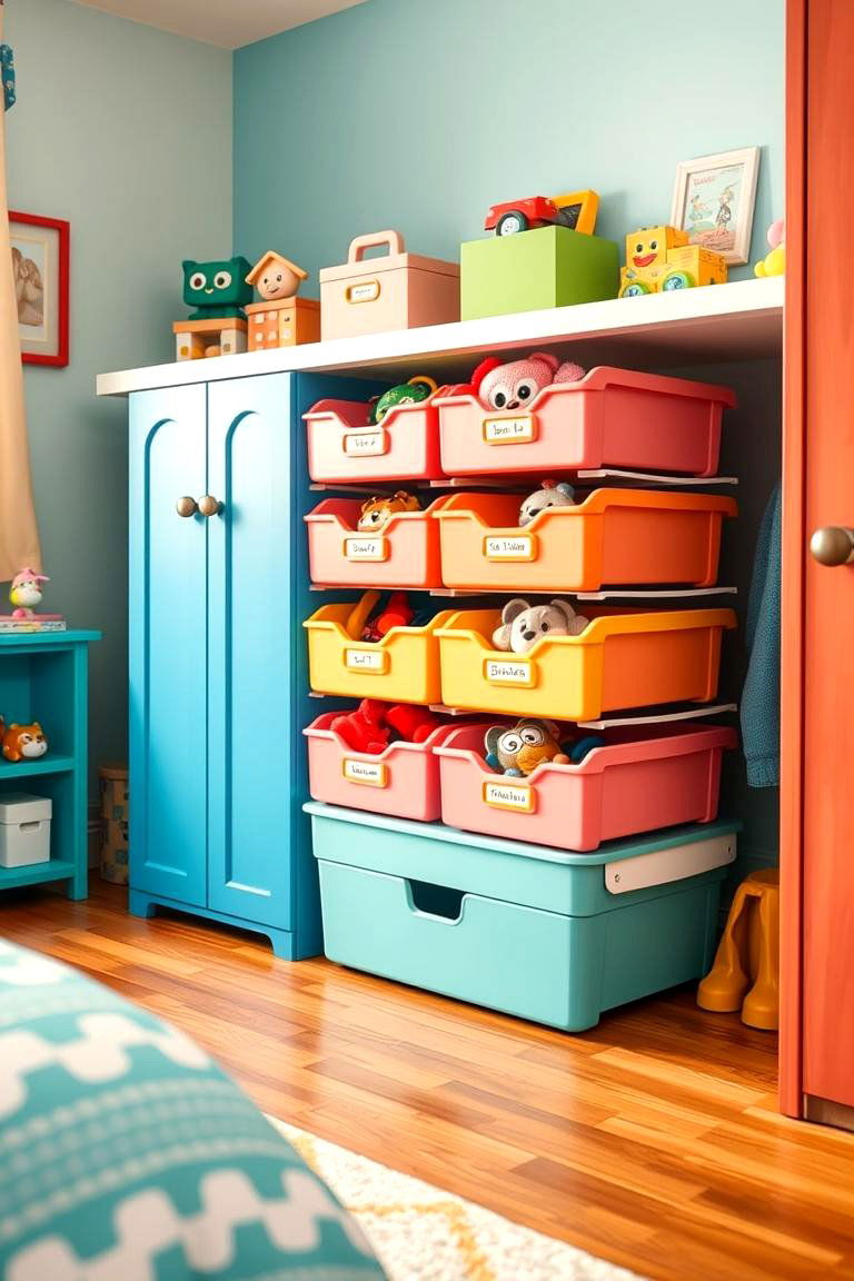 Toy Organizer with Drawers - 25 Toy Storage Ideas