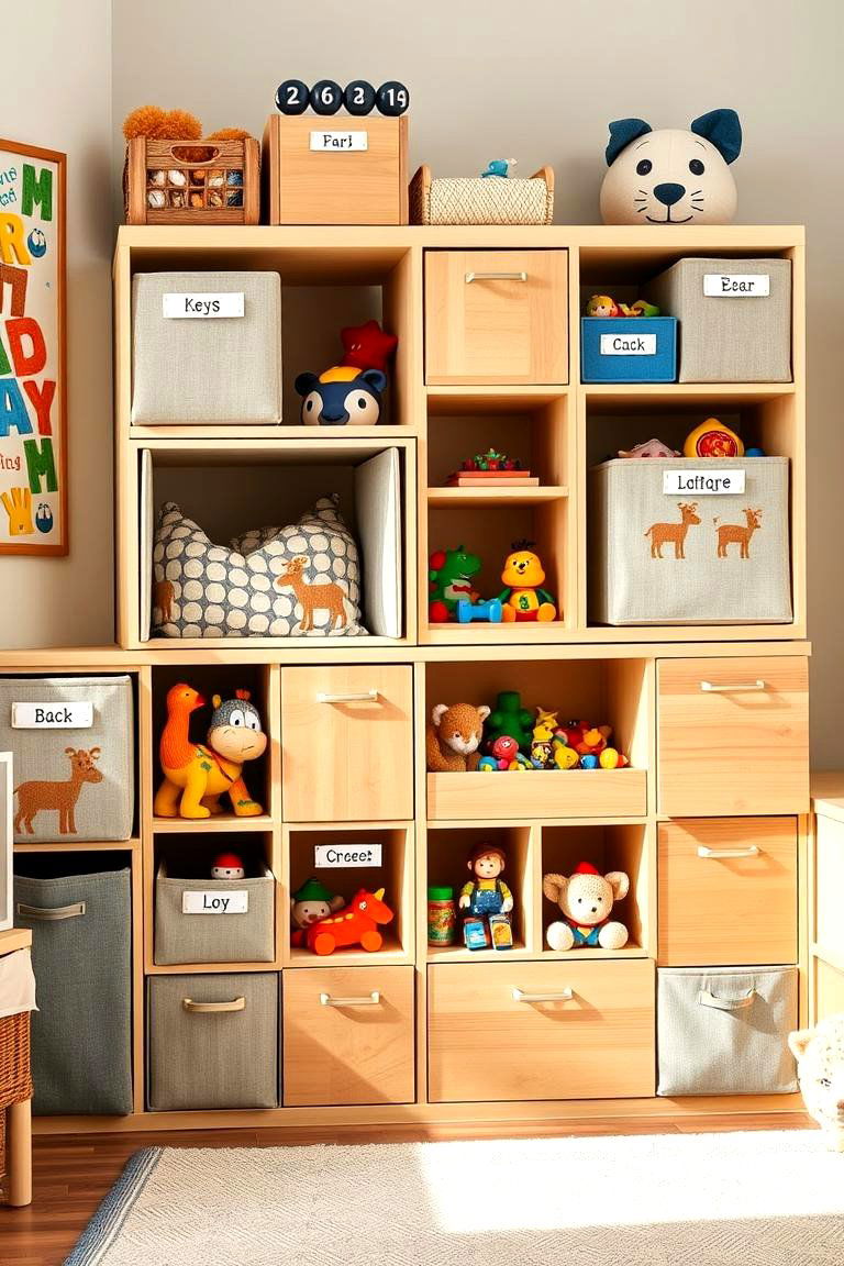 Toy Storage Cubes - 25 Toy Storage Ideas