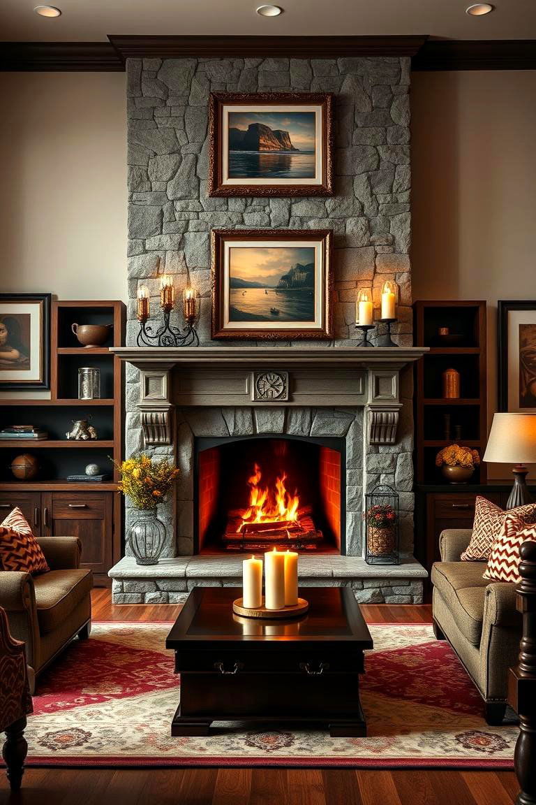 Traditional Fireplace as the Rooms Focal Point - 25 Traditional Living Room Ideas