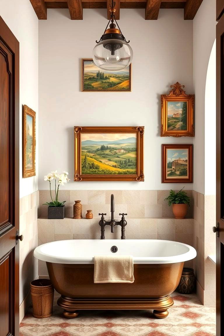 Traditional Tuscan Wall Art - 25 Tuscan Bathroom Ideas
