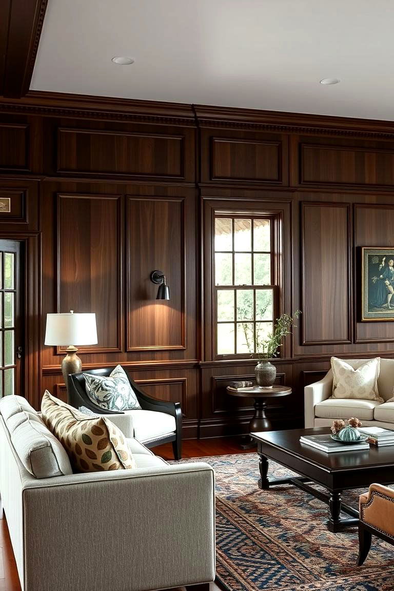 Traditional Wall Paneling for Depth - 25 Traditional Living Room Ideas