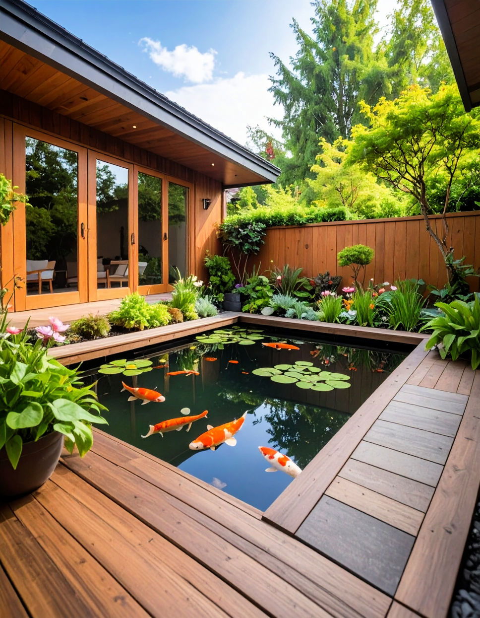 Tranquil Garden Pond