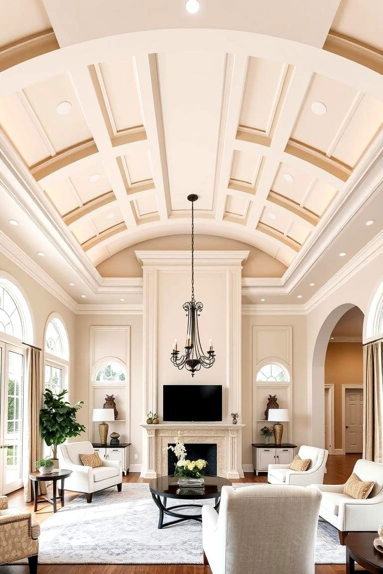 Tray Ceilings with Vaulted Elements for Added Dimension - 25 Vaulted Ceiling Ideas